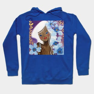 Blue Flowers Hoodie